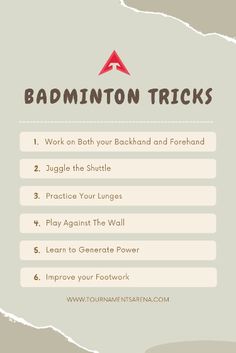 the instructions for badminton tricks are shown in this graphic above it is an image of a ball