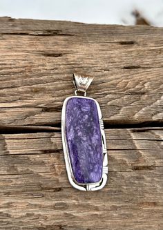 This pendant is gorgeous with light to the deepest of violet tones in the stone it's two inches in length perfect to wear daily, Vintage and found in our Rodgers Collection. Native American Made in the USA Unique Purple Jewelry With Large Pendant, Unique Jewelry With Large Purple Pendant, Spiritual Purple Jewelry With Large Pendant, Bohemian Purple Pendant Jewelry, Elegant Purple Pendant Gemstones, Purple Pendant Jewelry With Large Stone, Purple Sterling Silver Crystal Pendant Necklace, Purple Multi-stone Pendant Jewelry, American Made