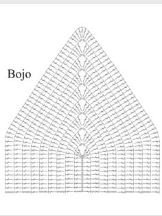 an image of a triangle with the word bojo written in it