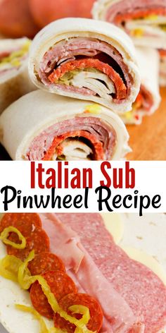 this italian sub is made with pineapple, pepperoni, and ham it's the perfect appetizer to serve