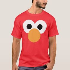 Elmo Big Face T-Shirt Elmo Face, Elmo Sesame Street, Big Face, Guess Who, Art T Shirt, Mens Fashion Shoes, Face Art, Sesame Street, Boys Shoes