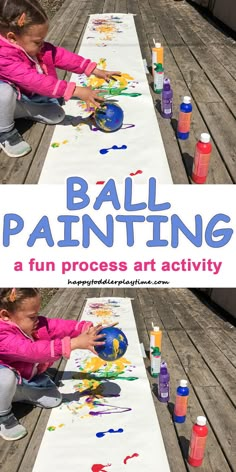 50+ Summer Activities for Kids - HAPPY TODDLER PLAYTIME Ball Stem Activities, Sports Art Activities For Preschoolers, Creative Curriculum Balls Study Preschool, Sport Art Activities For Preschool, Sports Eyfs Activities, Things That Move Preschool Activities, Field Day Preschool, Circus Theme Activities For Toddlers