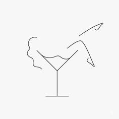 wuukasch:“cocktail” shared by smi on We Heart It Zestaw Ikon, Art Sketches Pencil, Illustration Art Drawing, Illustration Art Girl, Sketches Easy, Sea Glass Art