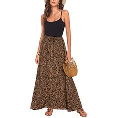 Amazon.com Shopping Cart Casual Maxi Skirt, Beach Maxi Skirt, Long Skirt Casual, Maxi Skirts Summer, Long Flowy Skirt, Long Skirt Summer, Printed Long Skirt, Flowy Maxi Skirts, High Waisted Maxi Skirt