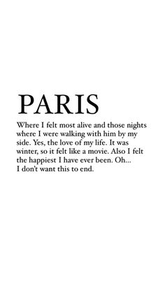 the words paris are written in black and white on a white background with an image of a