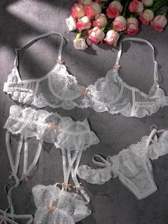 Elevate your inner elegance with our enchanting White Lace Princess Lingerie. Delicate lace and a touch of regal charm make this collection a must-have. Discover the perfect blend of sophistication and sensuality. 👑✨ Thrift Store Tips, White Lingerie Outfit, Bridal Essentials, Cute Lingerie Sets, Princess Lingerie, Bridal Lingerie Set, Lingerie Outfit Night, Lingerie Outfit, Business Packaging