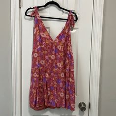 Never Been Worn/Used, Perfect Condition. Has Slip. Took Tags Off But Never Wore Dress Cover, Floral Dress, Pink Purple, Cover Up, Midi Dress, Womens Dresses, Tags, Purple, Floral