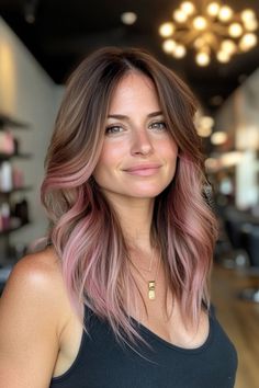 Get inspired by these pink hair ideas! From rose gold hues to ombre magic, these styles work perfectly with curls, waves, or sleek straight locks.
​
​