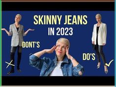 Skinny jeans are NOT out. You can look stylish and up-to-date in skinnies, if you only follow these 5 simple styling tips. Watch and learn how to get the max... Jeans In 2023, Summer Festival Fashion, Dama Dresses, Retro Sportswear, Types Of Jeans, Over 60 Fashion, Black Jeans Outfit, Brown Jeans, Jeans Outfits