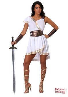 Gladiator Costumes, Warrior Costume, Warrior Outfit, Greek Warrior, Costume For Women, Historical Women