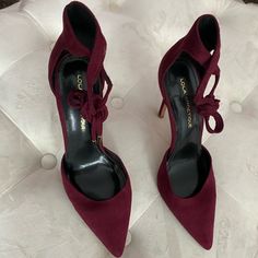 Lola Shoetique Heels - Like New, Never Worn Size 7.5 Very Narrow Maroon Ankle Wrap/Tie Dust Bags Included Never Worn, Just Tried On In My House. Too Narrow For My Foot. Fits More Like A 6.5 Or 7 Burgundy Lace-up Heels, Maroon Heels, Ankle Wrap Heels, Ankle Wrap, My House, Shoes Women Heels, Dust Bag, Shoes Heels, Like New