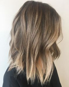 Blonde Color Ideas, Blond Lob, Hair Blonde Color, Lilac Hair Color, Balayage Lob, Balayage Hair Color Ideas, Dark Blonde Hair Color, Balayage Hair Color, Blond Balayage