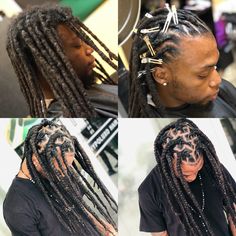 LIKE HE NEVER LEFT #farahstylings #loctician #install #dreadlocks #dreadinstall #retwist #update #king #art #creativity… Dreadlocks Men, Mens Dreads, Long Hair Do, Medieval Hairstyles, Long Dreads, Dreadlock Hairstyles For Men, Black Men Haircuts