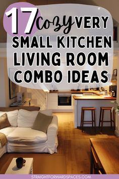 small kitchen living room combo ideas Small Appartements Kitchen Living Room, Living Dining Room Designs Small Spaces, Small Living Room Open Kitchen, Kitchen Table In Living Room, Living Room In Kitchen, Small Apartment Living Kitchen, Small Dining And Living Room Combo Ideas, Living Room With Kitchen Ideas, Living Room Next To Kitchen