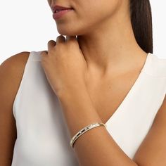 Part of our Eclipse collection, this unique wide cuff diamond and 14k yellow gold bangle is 
sure to bring boldness (not to mention brilliance) to every look. Pearl Bracelet Gold, Pearl Jewelry Gift, Platinum Rose Gold, Yellow Gold Bangle, Gold Rings Fashion, Gold Pearl Necklace, Ladies Diamond Rings, Gold Bangle, Wide Cuff