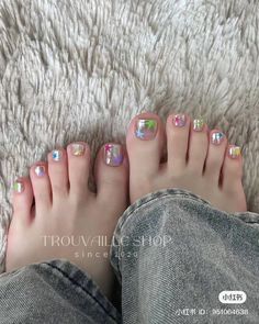 Gel Toe Nails, Manicure Ideas, Black Nail, Nail Nail