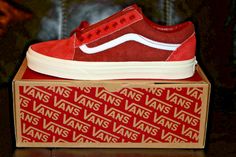 *** Vans® for J.Crew Old Skool Sneakers in Washed Canvas Suede *** *** Limited Edition Exclusive Color *** Brand New in Box! Size: Men’s US 10.0. Color: Red Ochre with White Stripe. Founded by brothers Paul and James Van Doren in 1966, Vans has defined the footwear street culture of Southern California for decades. Show them on what being old school is all about with the classic Vans® Old Skool™ shoe! Uppers of suede and canvas. Padded collar and footbed for added comfort, fit and superior shock Casual Vans Sneakers In University Red, Casual University Red Vans Sneakers, Vans Sneakers In University Red For Streetwear, Van Doren, Classic Vans, Street Culture, Old Skool, How To Slim Down, New Man