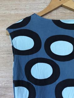 Marimekko Lovers: I've got something new again! Marimekko dress in cotton fabric with stretch, Turquoise Blue Green with Black Circles. Thicker T-shirt fabric is the feeling. Medium. Fits Small - Medium. Let me know if you need more details Good shape and is longing for a new friend somewhere in the world or space! Bust 98cm + stretch Fitted Light Blue Cotton Dress, Blue Retro Cotton Dresses, Retro Blue Cotton Dresses, Casual Turquoise Cotton Dress, Vintage Light Blue Cotton Dress, Light Blue Vintage Cotton Dress, Blue Cotton Dresses With Short Sleeves, Marimekko Dress, Somewhere In The World