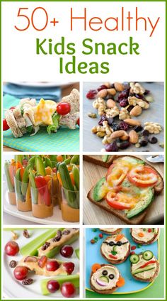 healthy kids snack ideas with text overlay