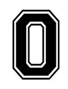 Varsity College Lettering - Letter O - Car Tablet Vinyl Decal  | eBay Cursive Numbers, Tattoo Alphabet, Number Tattoo Fonts, Ohio State Logo, Alphabet Letter Templates, Tattoo Fonts Cursive, Number Fonts, T Shirt Design Template, Logo Number