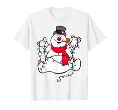 PRICES MAY VARY. Officially Licensed Frosty The Snowman Apparel for Women - Men - Boys - Girls - Toddler; Snowman T-Shirts; Christmas T-Shirts; Frosty; Snow; Magic; Winter; Holidays; X-Mas; Present; Santa Claus; 20WBFS00006A-001 Lightweight, Classic fit, Double-needle sleeve and bottom hem Snowman Shirts, Snow Magic, Christmas Portraits, Frosty The Snowman, Christmas T Shirts, Frosty The Snowmen, The Snowman, Snowman Christmas, Men Boys