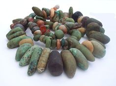 Africa | Mauritania | Ancient stone beads Nomad Design, Ancient Beads, Fimo Beads, Rare Beads, Ancient Stone, Beads Pictures, Online Journal, Beading Tools