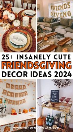 friendsgiving decor ideas Friendsgiving Decor Ideas, Friendsgiving Dinner Party Decor, Friendsgiving Table Setting, Friendsgiving Appetizers, Friendsgiving Decor, Friendsgiving Food Ideas, Friendsgiving Potluck, Thanksgiving Dinner Decor, Hosting Friendsgiving