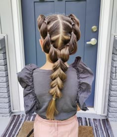 Spring Picture Hairstyles For Kids, Wacky Hair Day Ideas For Girls Easy, Kids Crazy Hair Day Ideas Girls Easy, Little Kid Hairstyles, Little Gurl Hairstyles Kids, Long Hairstyles For Girls, Kid Hair Styles, Toddler Hair Styles, Mermaid Hair Styling For Kids