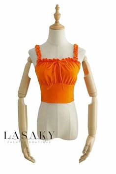 Lasaky - Womens Sleeveless Crop Top with Sweetheart Neckline, Butterfly Bow Waistband, and Elegant Design Butterfly Bow, Sleeveless Crop Top, Color Fabric, Sweetheart Neckline, Fabric Color, Crop Tops Women, Elegant Design, Crop Top, Dye