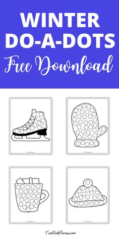 the winter do - a - dots free printable worksheet for kids