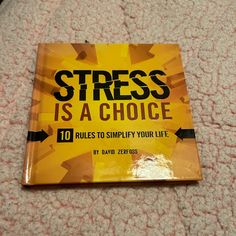 Stress Is A Choice Book Motivational Book Gifted Self Help Book Workaholic Home Accent Decor Coffee Table Book Book Decor Coffee Table, Motivational Books, Book Gift, Coffee Table Book, Book Book, Self Help Book, Coffee Table Books, Book Gifts, Self Help