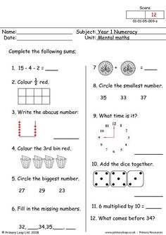 the worksheet for adding numbers to 10 and counting them in order to make it easier