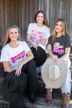 Perfect tees for going out swing dancing, rodeo, or everyday wear! Women's Western Wear, Swing Dancing, Western Wear For Women, County Fair, Country Shirts