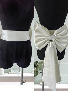 Friends, welcome to my store.   Bow is 12.5inches wide and 20 inches long   Our wedding bows can be customized to suit your needs, you can provide sizes and different color fabrics and we will make your favorite wedding bow based on the colors you provide.   The removable wedding bow material is high-end soft satin.   The butterflies have custom pins so they can be easily attached in different places and you can create your own bridal design.   All our products are handmade using the highest qua Dress With Bow Belt, Back Bow Dresses Women, Bow Belt Dress, Affordable Satin Wedding Bow, Elegant Bridal Accessories With Satin Bow, Formal Satin Bridal Belt With Sashes, Satin Sashes With Ribbon For Gift, Elegant Bridal Belt With Satin Bow For Bridesmaid, Satin Bridal Belt For Party