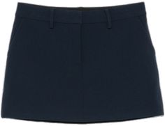 Short Workwear Skirt With Belt Loops, Navy Skort For Workwear, Classic Blue Mini Skirt, Fitted Navy Skort For Work, Elegant Skort With Belt Loops For Work, Elegant Workwear Skort With Belt Loops, Navy Fitted Skort For Workwear, Workwear Skort With Pockets, Lined Mini Skirt For Work