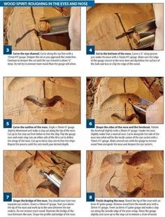 instructions on how to use wood shaving in the eyes and nose