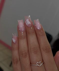 🎀🎀 Acrylic Nail Set, Colored Acrylic Nails, Girly Acrylic Nails, Cute Acrylic Nail Designs, Her Nails, Simple Acrylic Nails, Short Square Acrylic Nails, Unique Acrylic Nails, Acrylic Nails Coffin Short