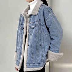 This is perfect for those who are looking for a clothing for a good price. It is fashionable, stylish, and it will look great on anyone who wears it. Do you wanahavit? Winter Denim Outerwear For Cold Weather, Winter Denim Jacket With Long Sleeves, Winter Denim Jacket With Button Closure, Winter Long Sleeve Denim Jacket With Button Closure, Winter Long Sleeve Denim Jacket, Winter Medium Wash Long Sleeve Denim Jacket, Winter Denim Blue Outerwear, Blue Cotton Denim Jacket For Winter, Winter Blue Cotton Denim Jacket