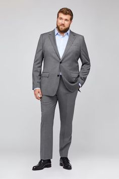 Big And Tall Suits, Classy Men, Travel Pants, Suit Pant, Tuxedo Jacket, Grey Blazer, Suit Separates, Wool Suit, Grey Pants