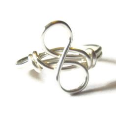 Silver Infinity Ring, Custom Size Wire Wrapped Infinity Jewelry, Promise Ring - Wedding Jewelry - Va Handmade Adjustable Infinity Ring, Adjustable White Infinity Ring, White Adjustable Infinity Rings, Ring Upgrade, Silver Infinity Ring, Diy Ring, Infinity Jewelry, Tarnished Silver, Infinity Ring