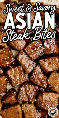 These sizzling steak bites are marinated in a delicious Asian sauce and make the perfect appetizer or main course.