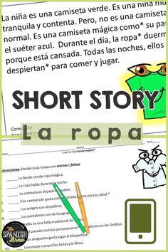 an image of a short story in spanish with the words'la ropa '