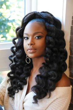 Blog Heat Free Hairstyles, Cascading Curls, New Year Hairstyle, Thick Wavy Hair, Ethnic Hairstyles, Chic Hairstyles, Relaxed Hair, Hair Collection, Formal Hairstyles