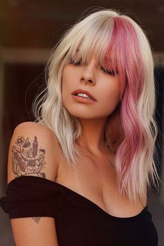 Money Piece Hair Frame, Natalia Dryer Blonde, Best Hair 2023, Split Dyed Hair, Split Hair, Hair Dye Colors, Hair Inspiration Color, Hair Inspo Color