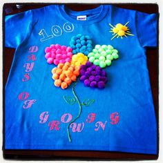 a t - shirt that has been made to look like a flower with the words grow on it