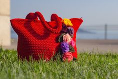 Red Macrome Rose bag, Crochet Top Handles Bag, Tote bag is unique, handmade, you can use it for any reason, season. It has been knitted with love. you can give it as a gift. Your mum, best friend all peole will love to use it. Roses on the bag are all handmade. Bohemian Hand Knitted Bags For Gift, Red Knitted Bags For Everyday Use, Red Knitted Bag For Everyday Use, Red Knitted Everyday Bags, Red Crochet Tote Bag As Gift, Red Crochet Tote Bag For Gift, Handmade Red Crochet Bag For Daily Use, Red Handmade Crochet Bag For Daily Use, Handmade Red Crochet Shoulder Bag