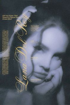 a woman with her hand on her face in front of the cover of an album