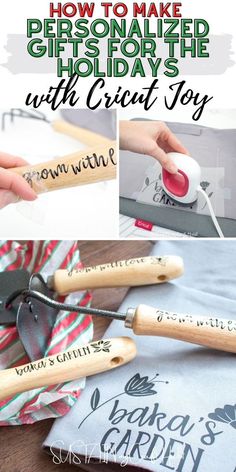 how to make personalized gifts for the holidays with cricut joy - click here