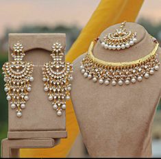 Grand Wedding, Fancy Jewellery Designs, Traditional Indian Outfits, Neck Jewellery, Silver Jewelry Fashion, Gold Necklace Designs, Designs For Dresses, Jewellery Set