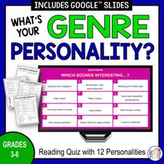 a poster with the words, what's your gene personality? and an image of a